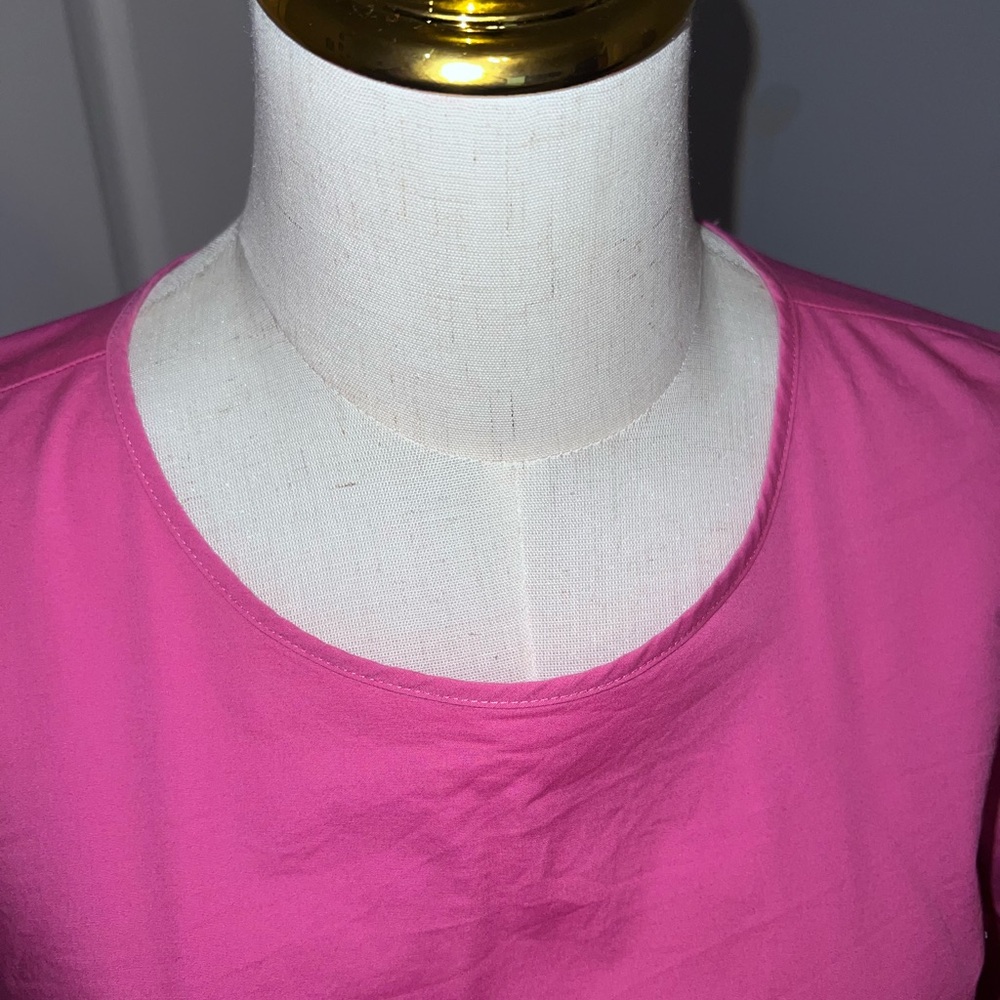 J. Crew Fuchsia Ruffle-Sleeve Blouse - Picture 2 of 6